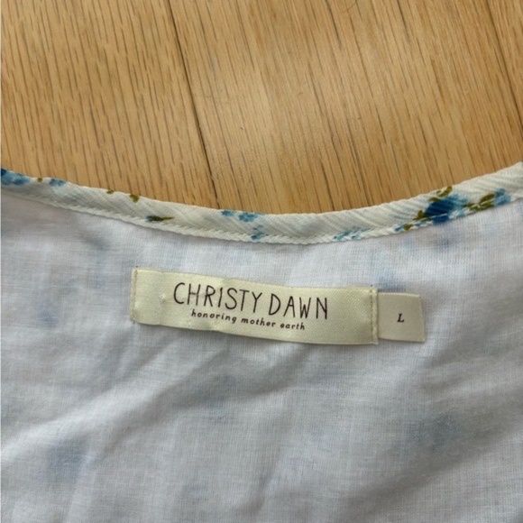 Christy Dawn Women’s Sebastian Floral Midi Dress in Black Wild Flower sz Large - Picture 6 of 9